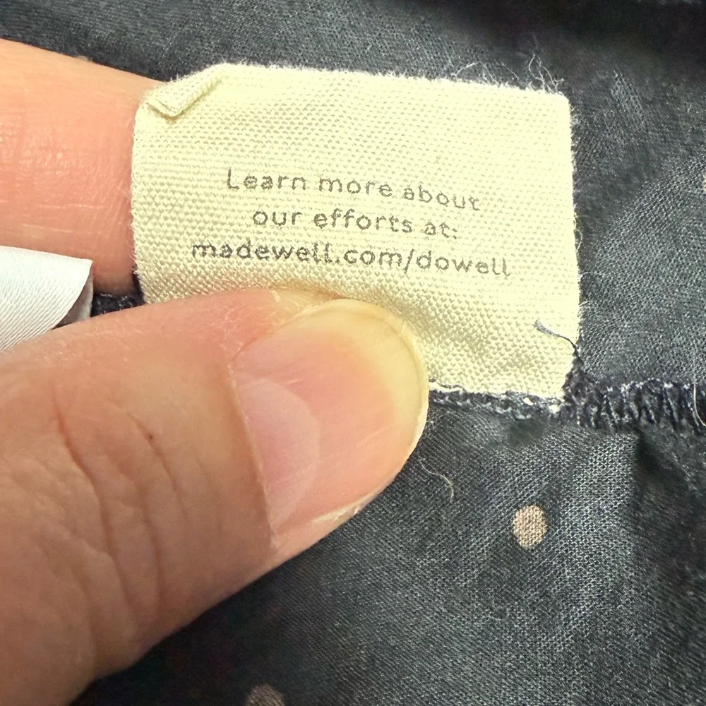 Madewell Voile ruffle pin tuck Black top XS - Picture 14 of 16